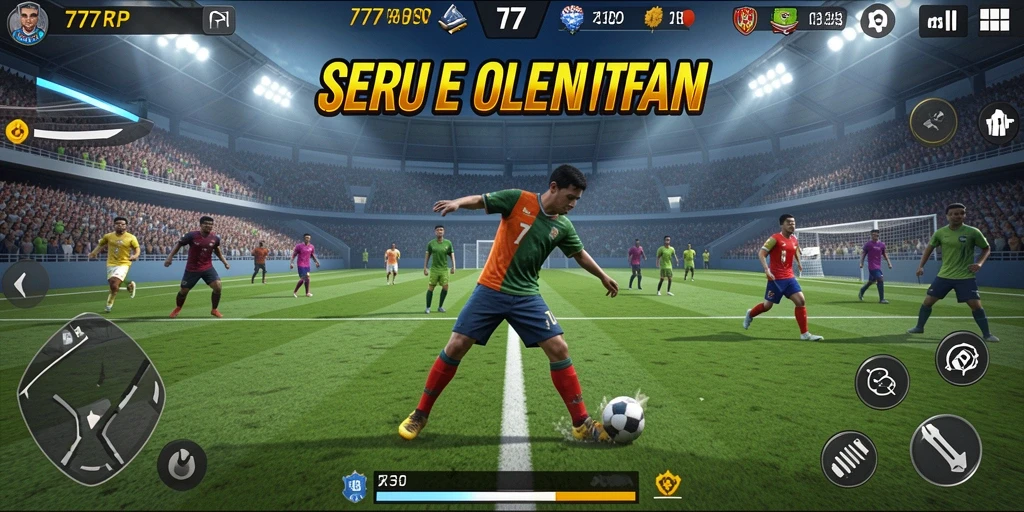 Tampilan gameplay menarik dari 77RP dengan aksi olahraga seru.