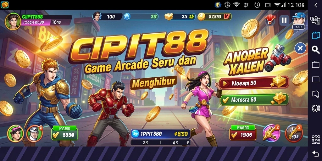 Tangkapan layar utama CIPIT88 yang memperlihatkan gameplay menarik dan penuh aksi.