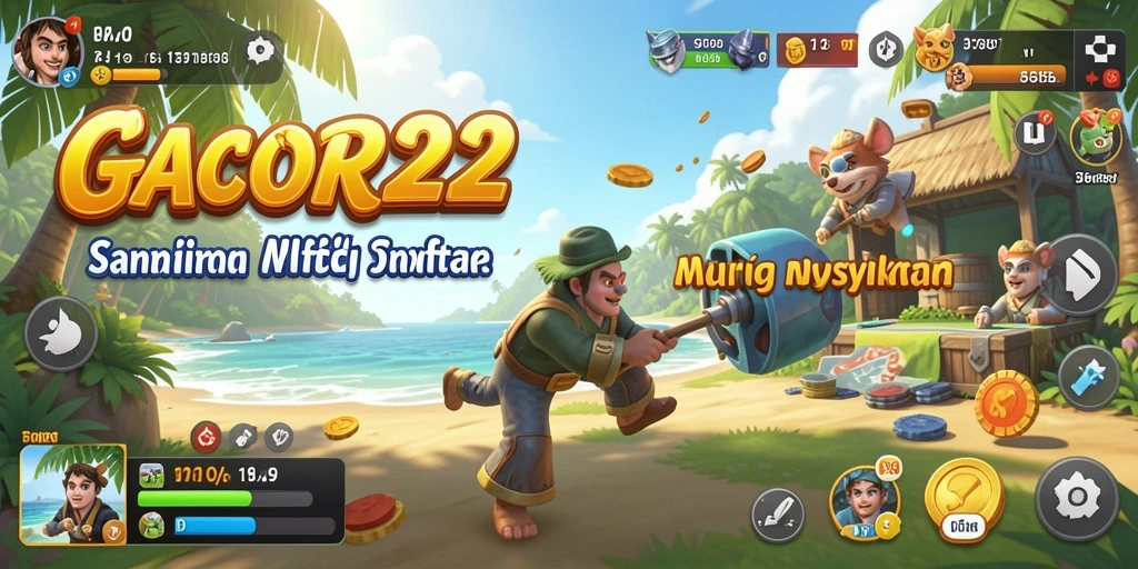 Tangkapan layar gameplay GACOR22 yang penuh warna dan mengasyikkan.