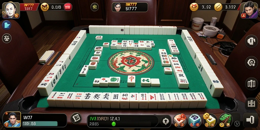 Tampilan gameplay seru di IW777 Mahjong.