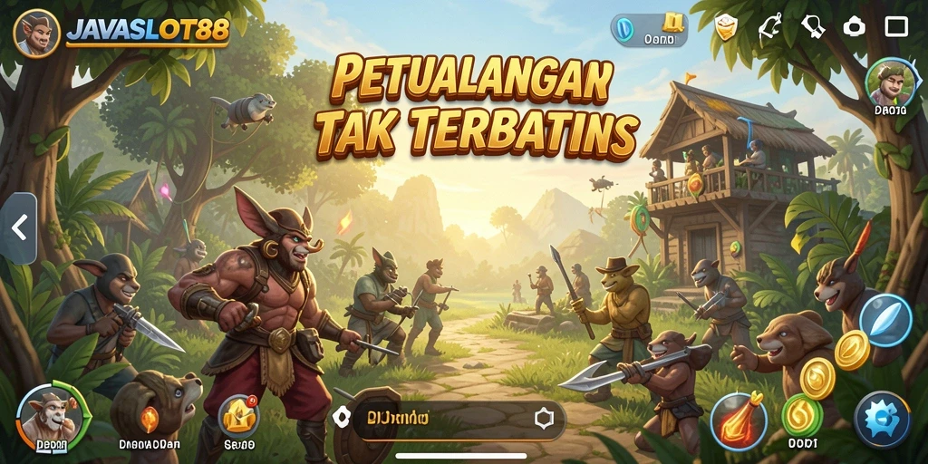 Tampilan gameplay menakjubkan dari <strong>JAVASLOT88</strong> dalam dunia terbuka.