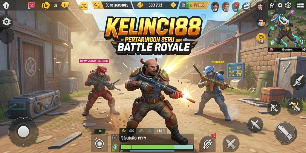Tangkapan layar menampilkan gameplay seru dan aksi Battle Royale di KELINCI88.