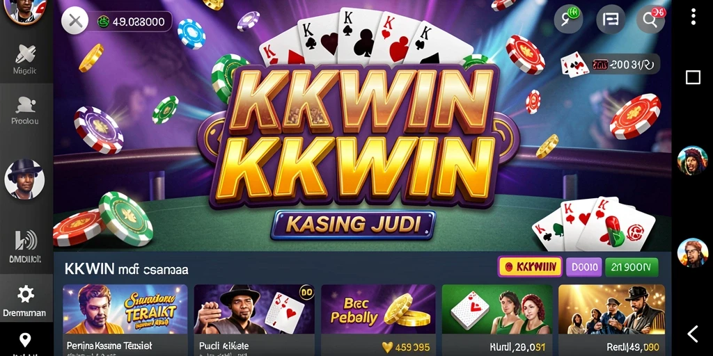 Screenshot menunjukkan aksi mendebarkan di permainan kasino KKWIN.