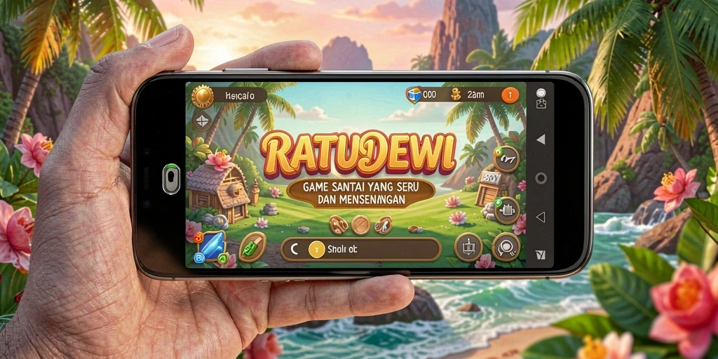 Gambaran gameplay RATUDEWI yang seru dan penuh warna.