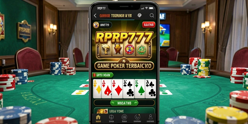 Tampilan gameplay RPRP777 yang menarik dan interaktif saat bermain Poker.